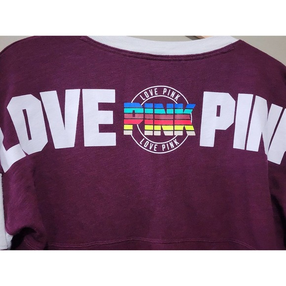 VICTORIA'S SECRET PINK V-NECK SWEATSHIRT SIZE XS - Picture 4 of 6